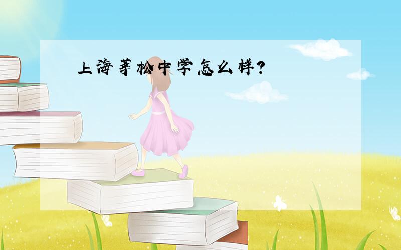 上海莘松中学怎么样?