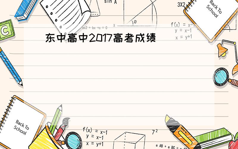 东中高中2017高考成绩