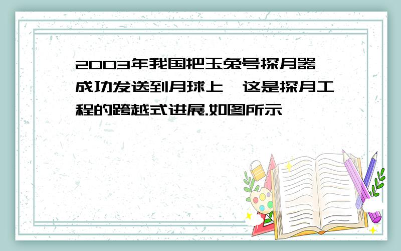 2003年我国把玉兔号探月器成功发送到月球上,这是探月工程的跨越式进展.如图所示