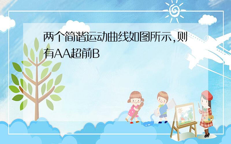 两个简谐运动曲线如图所示,则有AA超前B