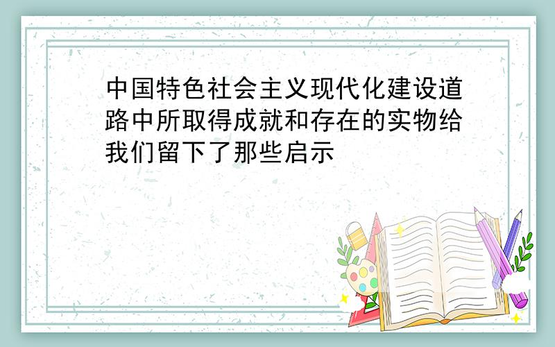 中国特色社会主义现代化建设道路中所取得成就和存在的实物给我们留下了那些启示