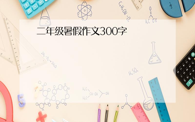 二年级暑假作文300字