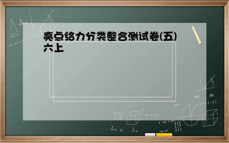 亮点给力分类整合测试卷(五)六上