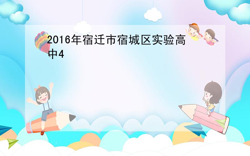 2016年宿迁市宿城区实验高中4