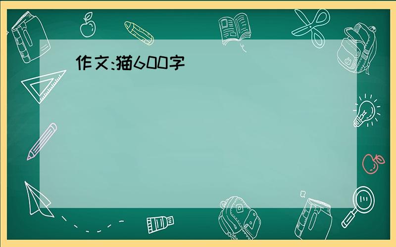 作文:猫600字