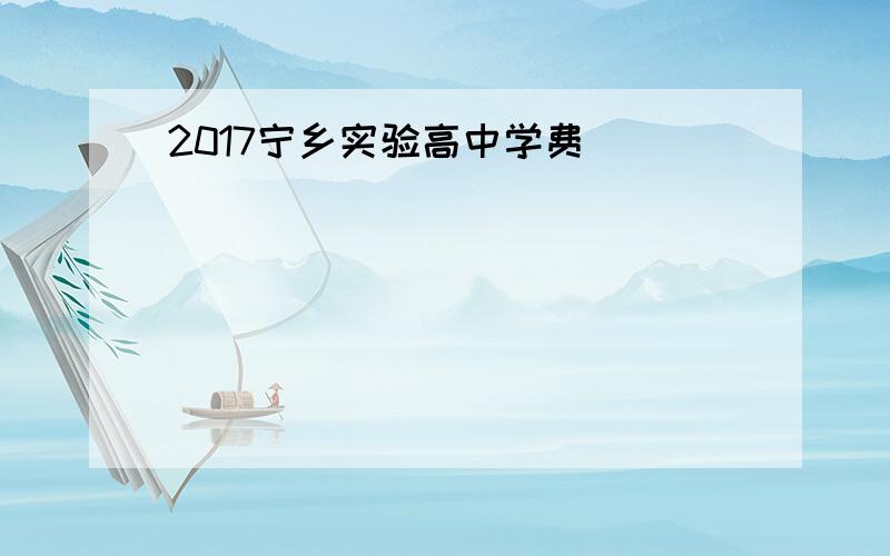 2017宁乡实验高中学费