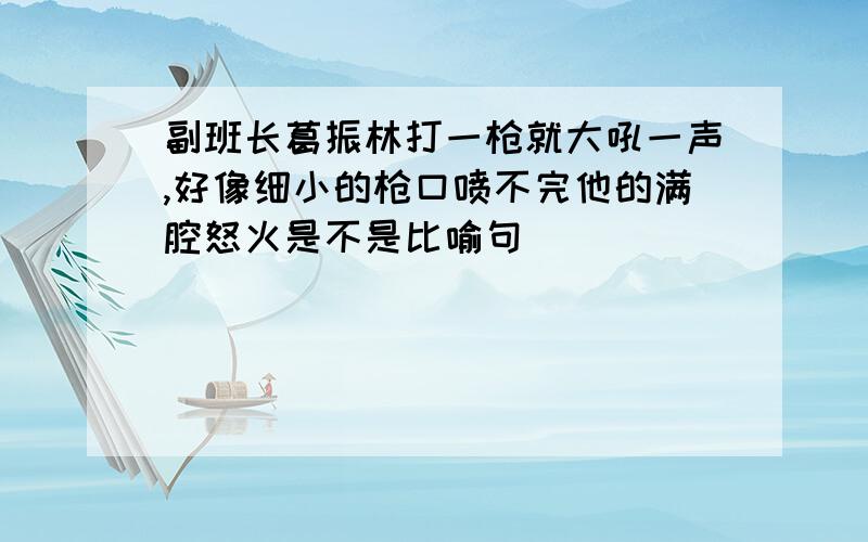 副班长葛振林打一枪就大吼一声,好像细小的枪口喷不完他的满腔怒火是不是比喻句