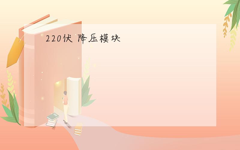 220伏 降压模块