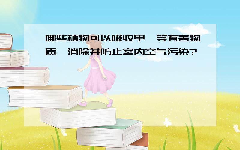 哪些植物可以吸收甲醛等有害物质,消除并防止室内空气污染?