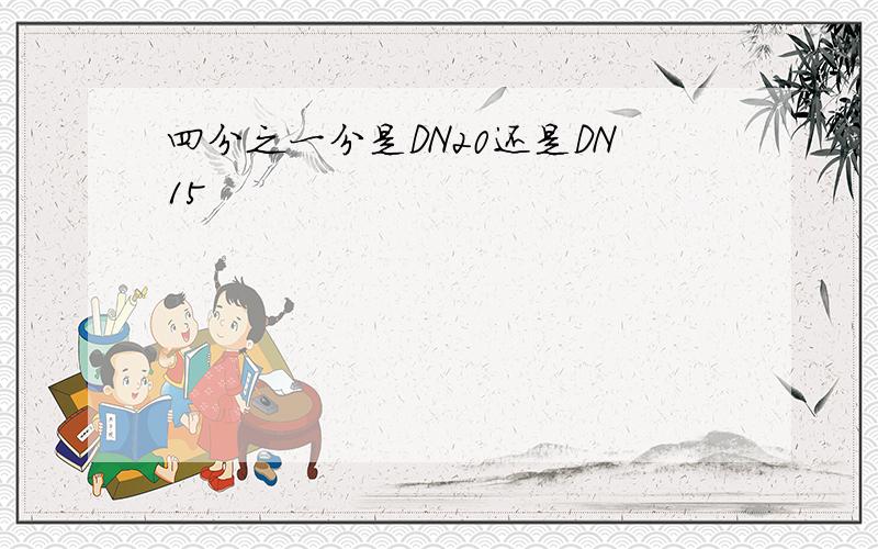 四分之一分是DN20还是DN15