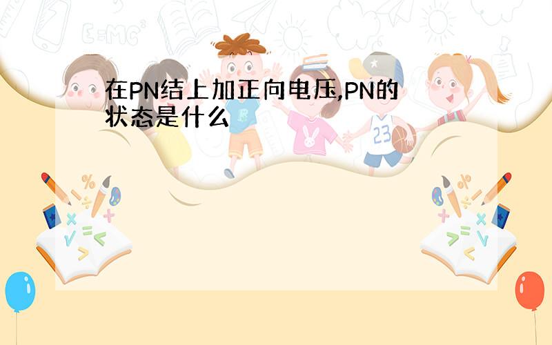 在PN结上加正向电压,PN的状态是什么