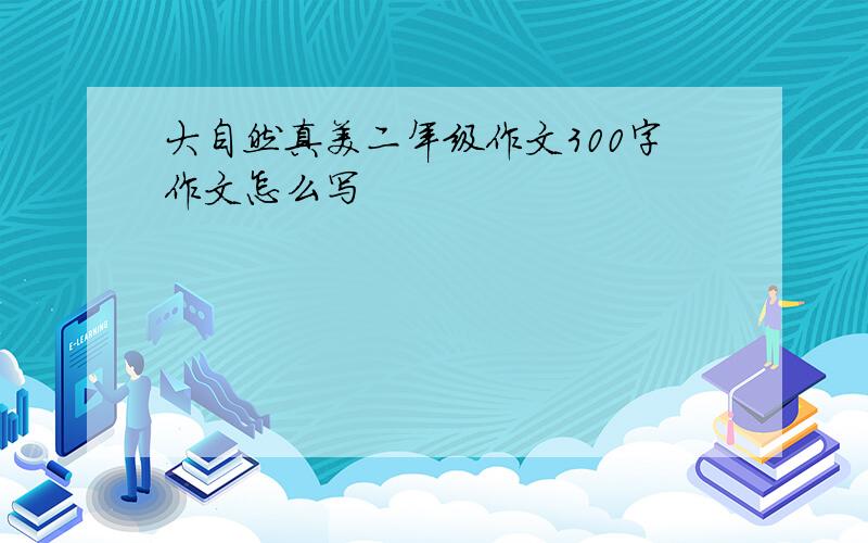 大自然真美二年级作文300字作文怎么写