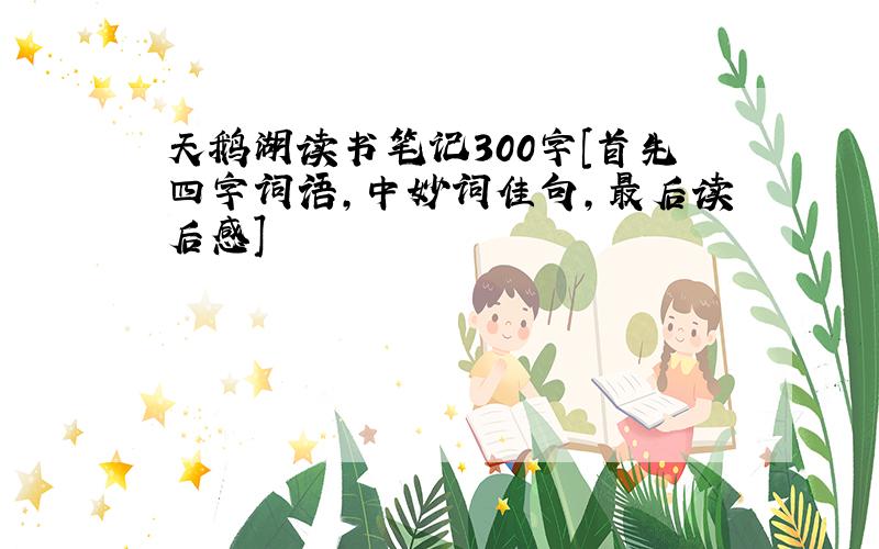 天鹅湖读书笔记300字[首先四字词语,中妙词佳句,最后读后感]