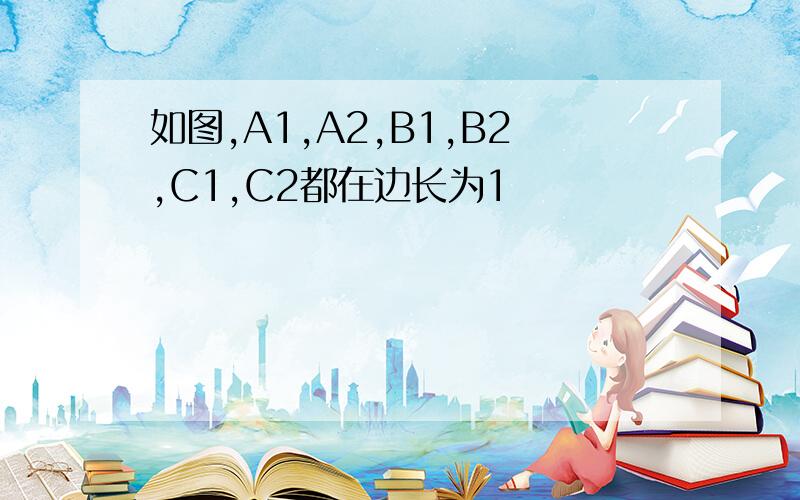 如图,A1,A2,B1,B2,C1,C2都在边长为1