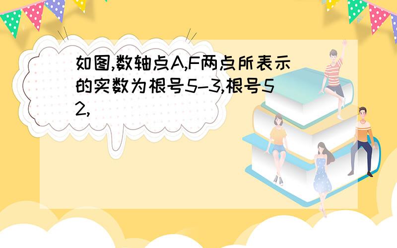 如图,数轴点A,F两点所表示的实数为根号5-3,根号5 2,