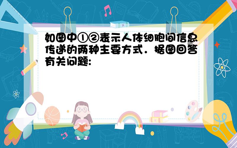 如图中①②表示人体细胞间信息传递的两种主要方式．据图回答有关问题: