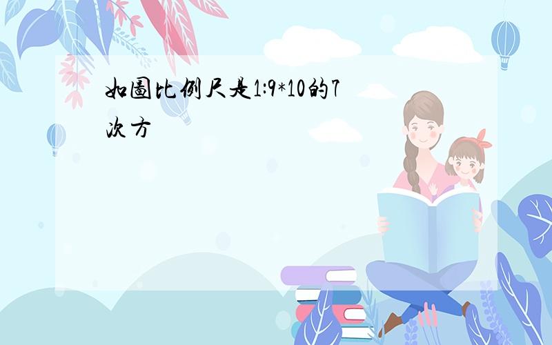 如图比例尺是1:9*10的7次方