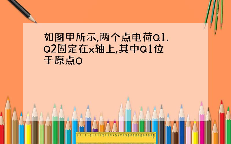 如图甲所示,两个点电荷Q1.Q2固定在x轴上,其中Q1位于原点O