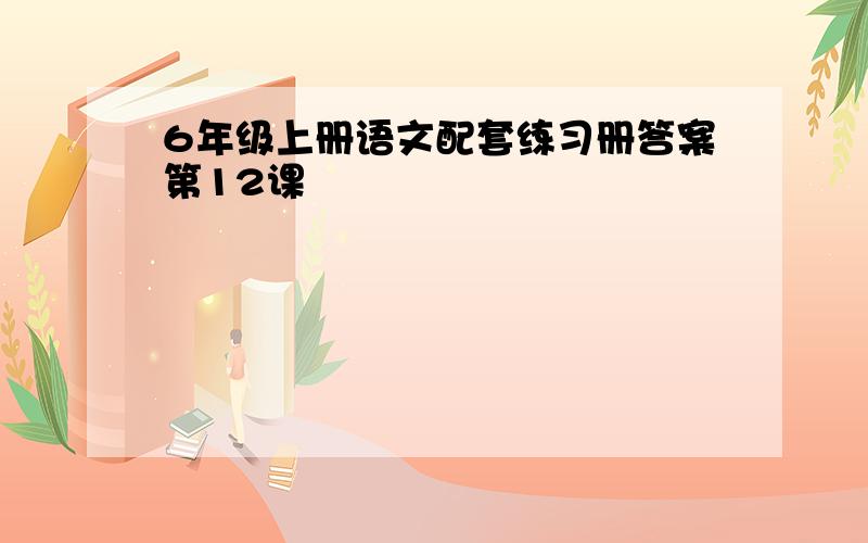 6年级上册语文配套练习册答案第12课