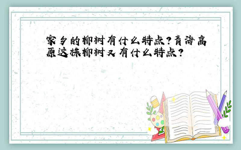 家乡的柳树有什么特点?青海高原这株柳树又有什么特点?