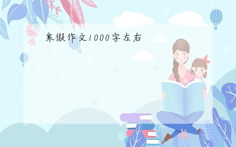 寒假作文1000字左右