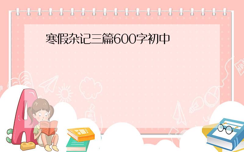 寒假杂记三篇600字初中