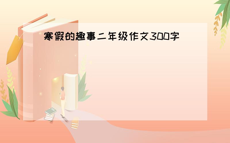 寒假的趣事二年级作文300字