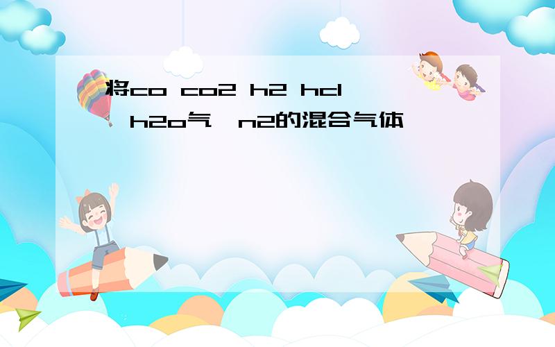 将co co2 h2 hcl,h2o气,n2的混合气体