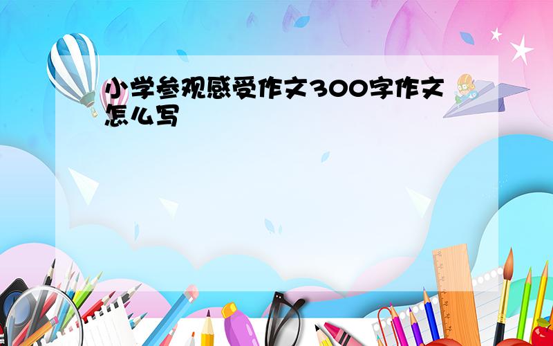 小学参观感受作文300字作文怎么写