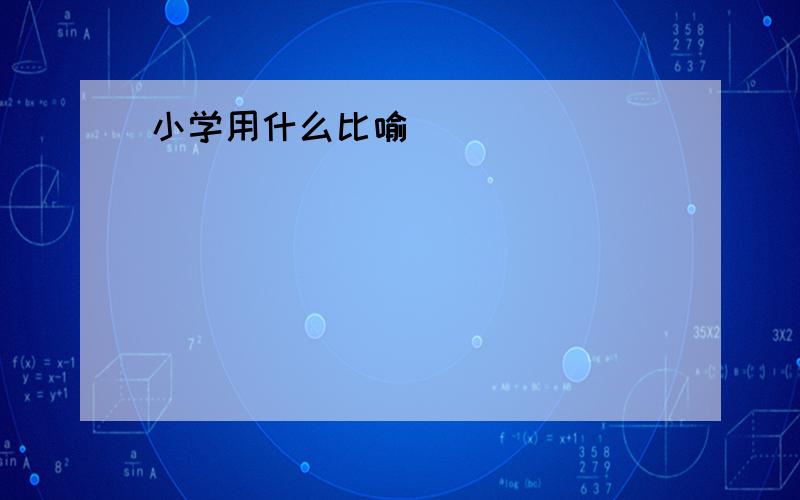 小学用什么比喻