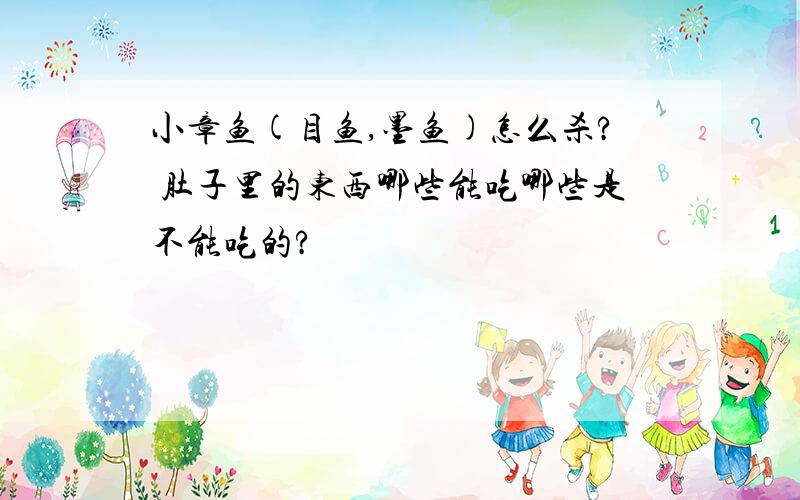 小章鱼(目鱼,墨鱼)怎么杀? 肚子里的东西哪些能吃哪些是不能吃的?