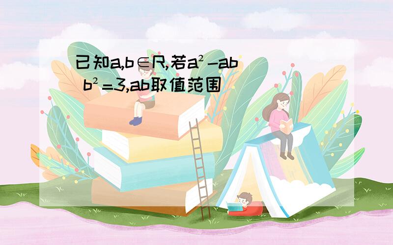 已知a,b∈R,若a²-ab b²=3,ab取值范围