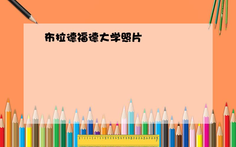 布拉德福德大学照片