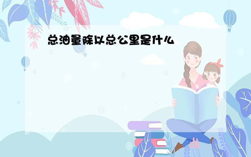 总油量除以总公里是什么