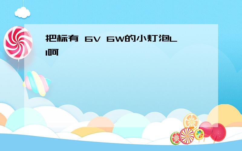 把标有 6V 6W的小灯泡L1呵