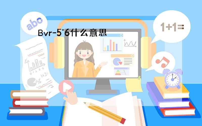 Bvr-5*6什么意思