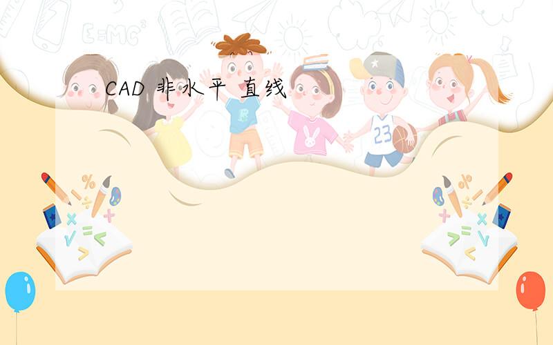 CAD 非水平 直线