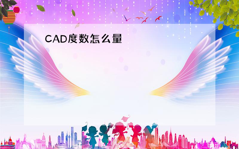 CAD度数怎么量