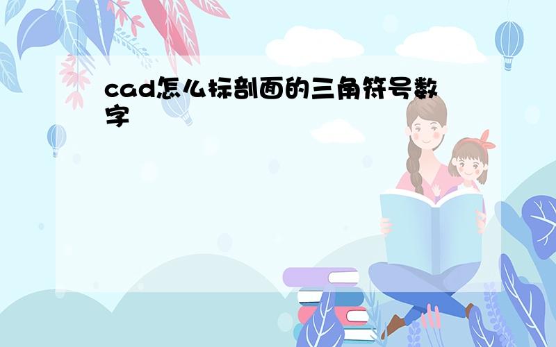 cad怎么标剖面的三角符号数字