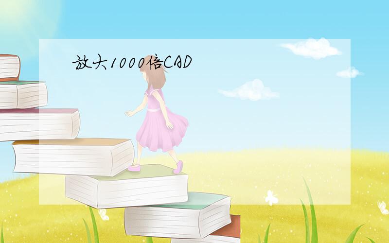 放大1000倍CAD