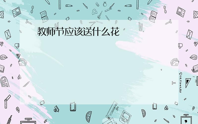 教师节应该送什么花