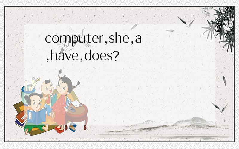 computer,she,a,have,does?