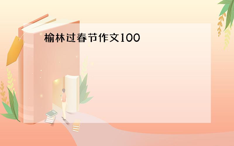 榆林过春节作文100