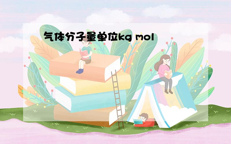 气体分子量单位kg mol