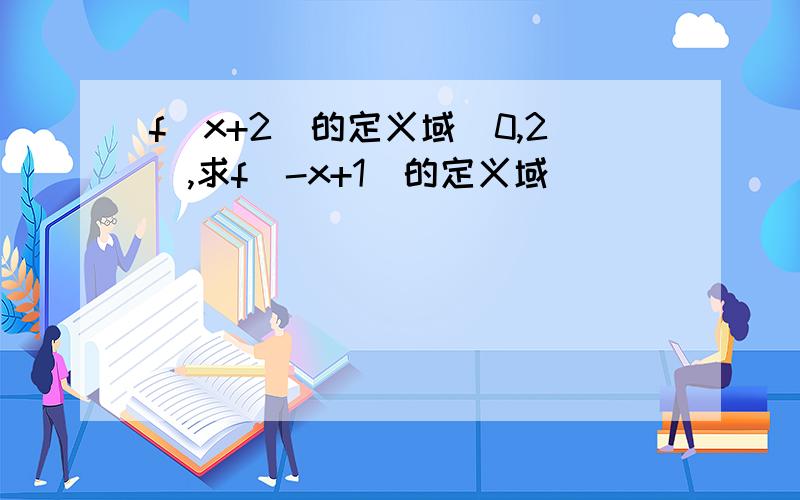 f(x+2)的定义域(0,2),求f(-x+1)的定义域