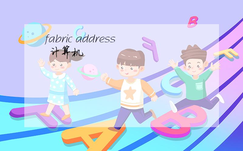 fabric address 计算机