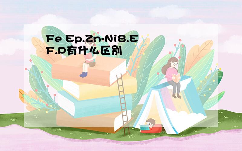 Fe Ep.Zn-Ni8.EF.P有什么区别