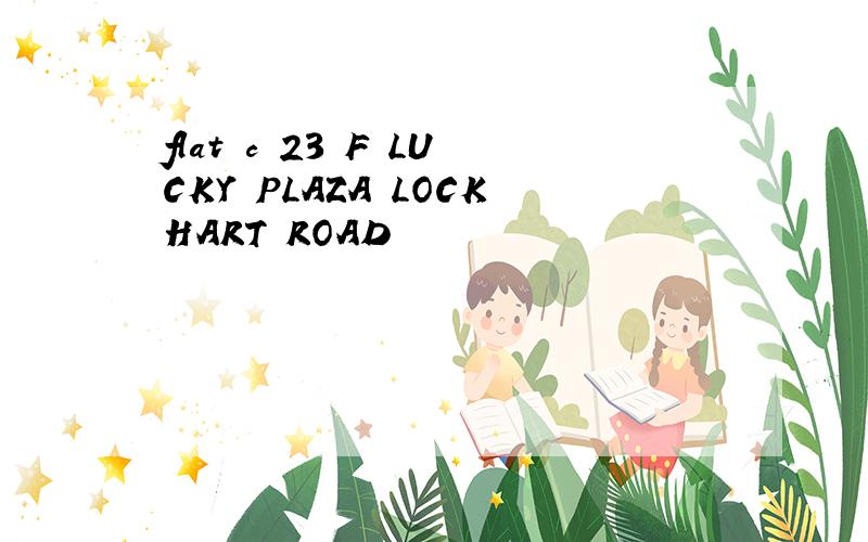 flat c 23 F LUCKY PLAZA LOCKHART ROAD