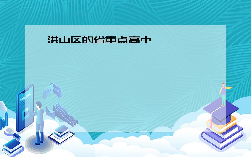 洪山区的省重点高中