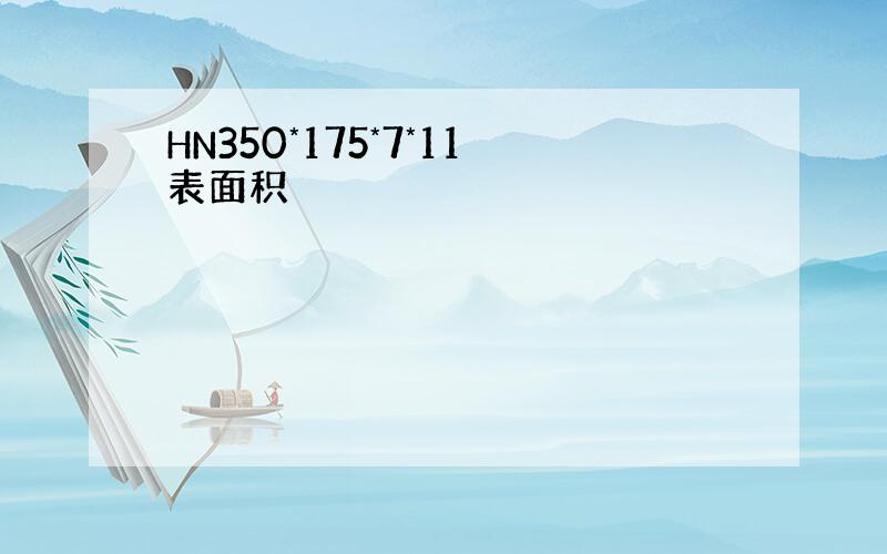 HN350*175*7*11表面积